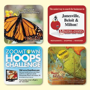 VynexÂ® DuraTecÂ® 3.6"x3.6"x1/8" Hard Surface Drink Coaster