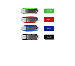 1 GB Oval Translucent LED USB Flash Drive