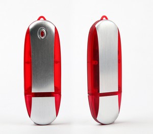 1 GB Oval Translucent LED USB Flash Drive