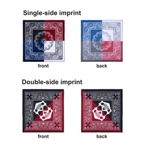 100% Cotton Square Bandanna (22x22 Inch)