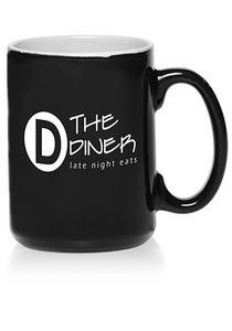 15 Oz. El Grande Two Tone Glossy Coffee Mugs