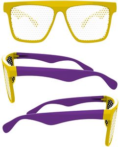 2-Tone Laser Pinhole Sunglasses