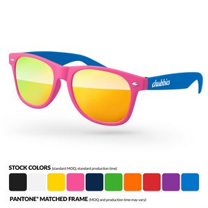 2-Tone Retro Mirror Sunglasses