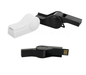 256 MB Retractable Whistle USB Flash Drive