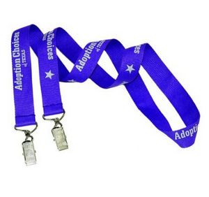 3/4'' Double Ended Polyester Lanyard