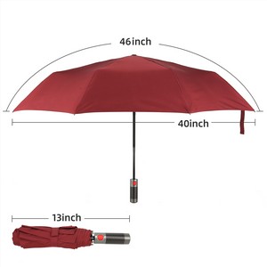 46" Arc Auto-Open Compact Folding Umbrella