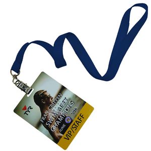 5/8" inch Polyester Lanyards w/ PVC Card