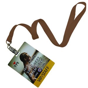 5/8" inch Polyester Lanyards w/ PVC Card