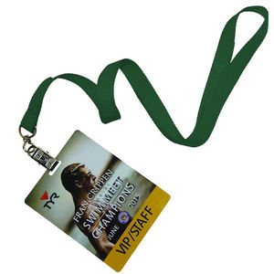 5/8" inch Polyester Lanyards w/ PVC Card