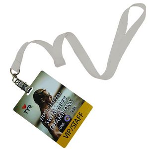 5/8" inch Polyester Lanyards w/ PVC Card