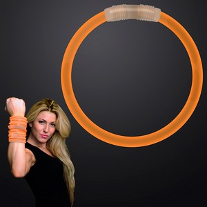 8" Orange Glow Bracelet - BLANK