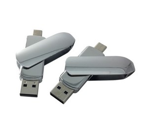 Electroplated Chrome Type-C USB Flash Drive