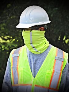 Ice Cooling Face Mask / Neck Gaiter with Reflective Stripe