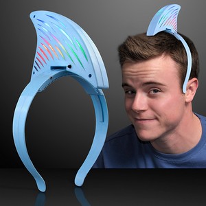 Light Up LED Shark Fin Headband - BLANK