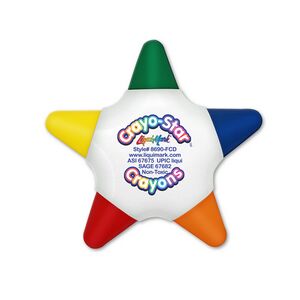 Liqui-MarkÂ® Crayo-Starâ„¢ 5-Color Crayon Star (Full-Color Decal)