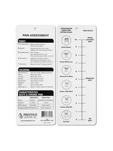 Prestige Medical - Pain Assessment Card