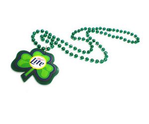 Shamrock Mardi Gras Party Beads