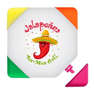 Square-Lighter - 4 Color Square Shaped Highlighter - Full Color Decal