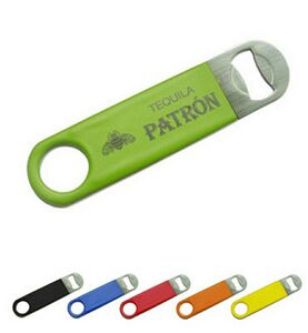 Stainless Steel and Rubber Bottle Opener