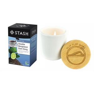Tea Gift Set w/Soy Wax Candle And Stash Teaâ„¢ Bags