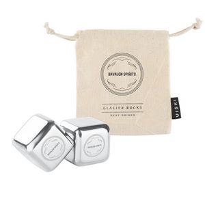 ViskiÂ® Glacier RocksÂ® Large Stainless Steel Cubes